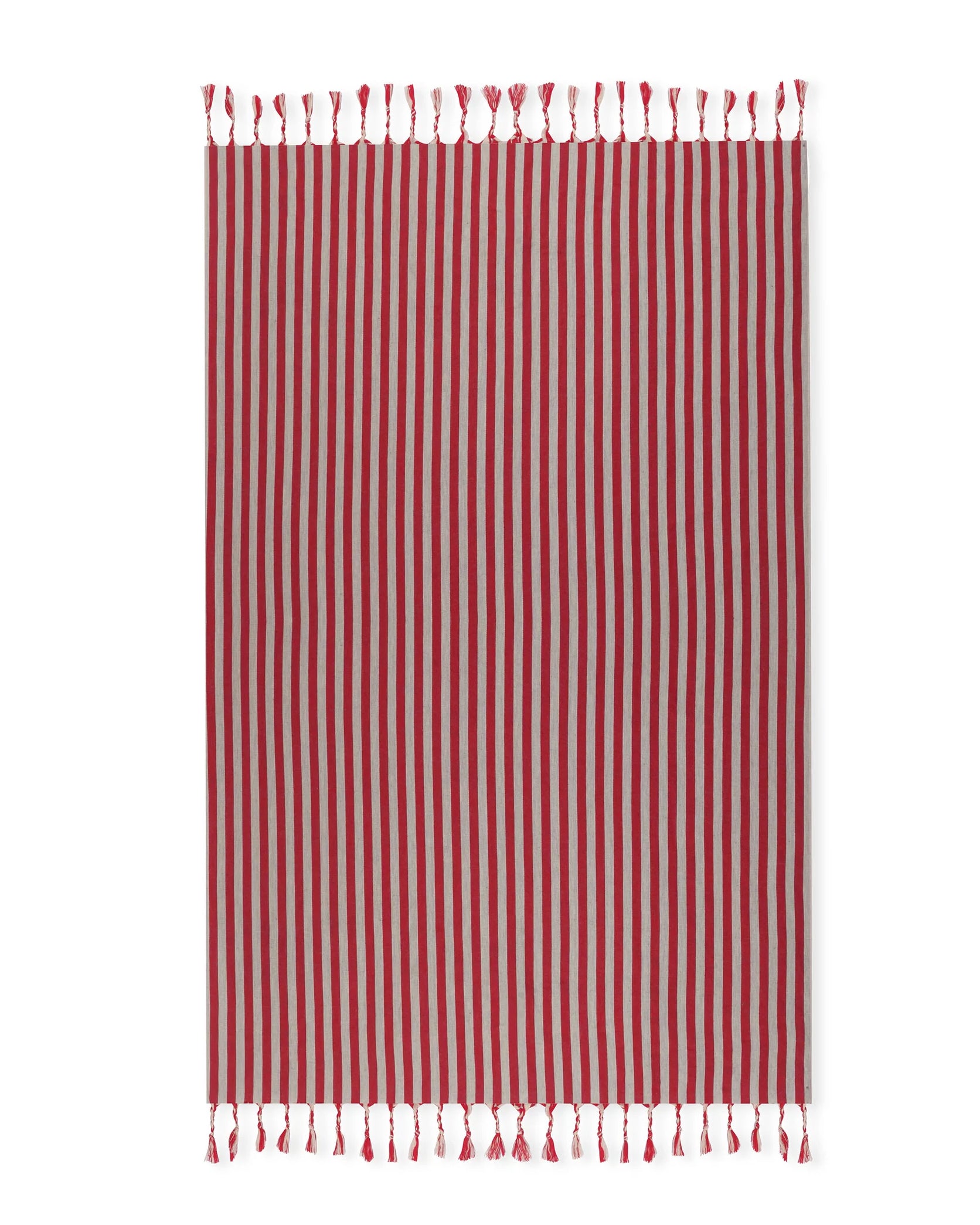 Red Stripe Bath Towel