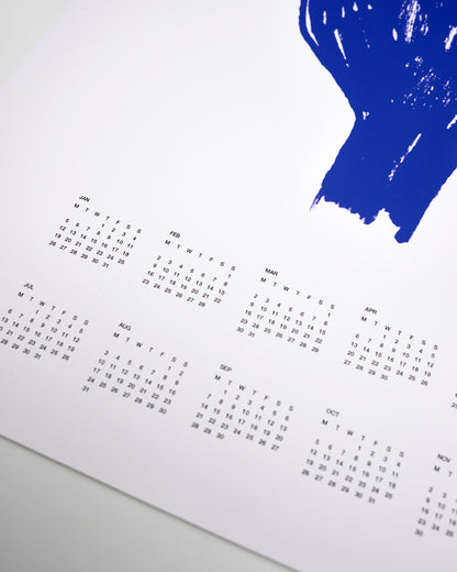 Blue Hand. The 2026 Poster Calendar