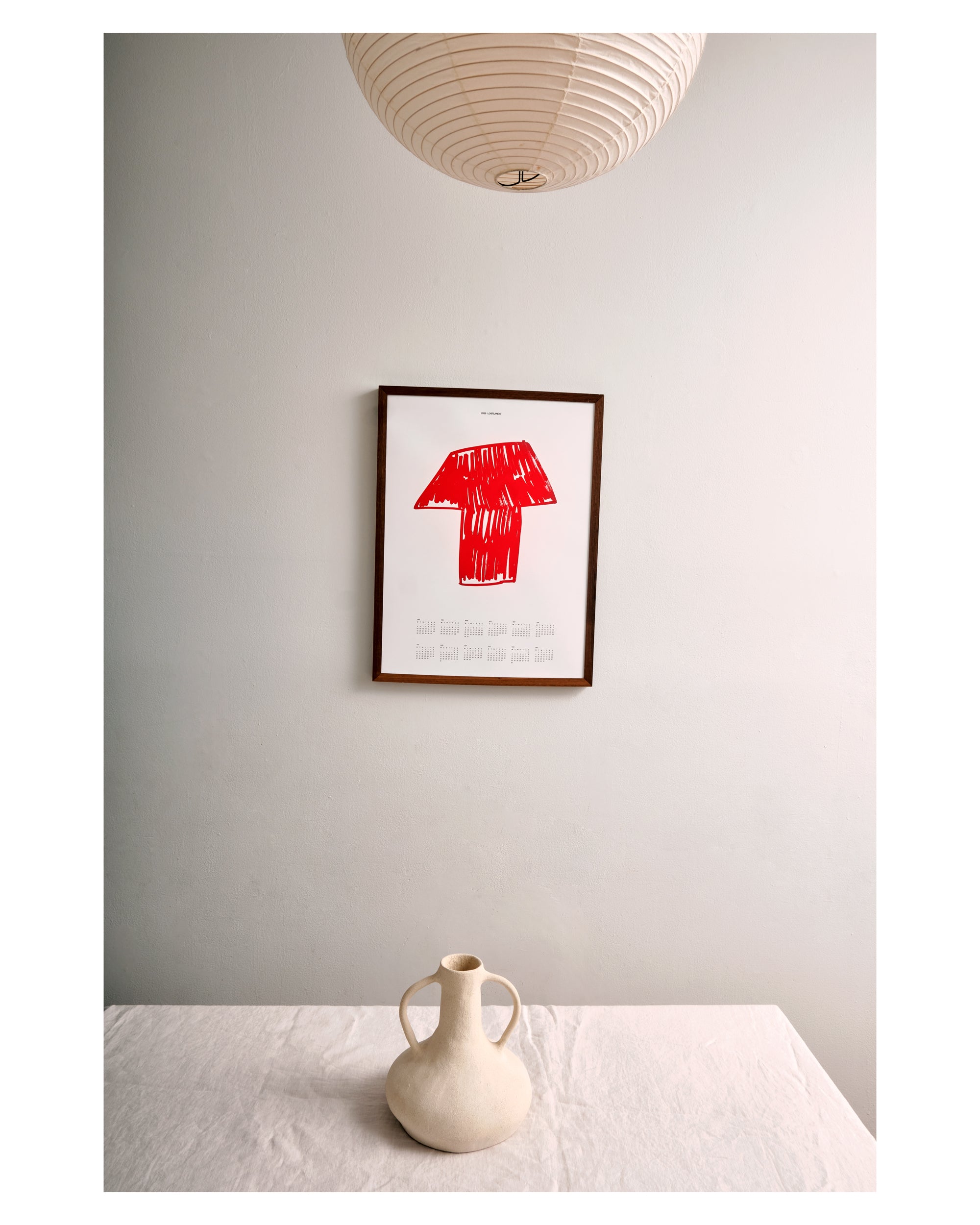 Red Lamp. The 2026 Poster Calendar