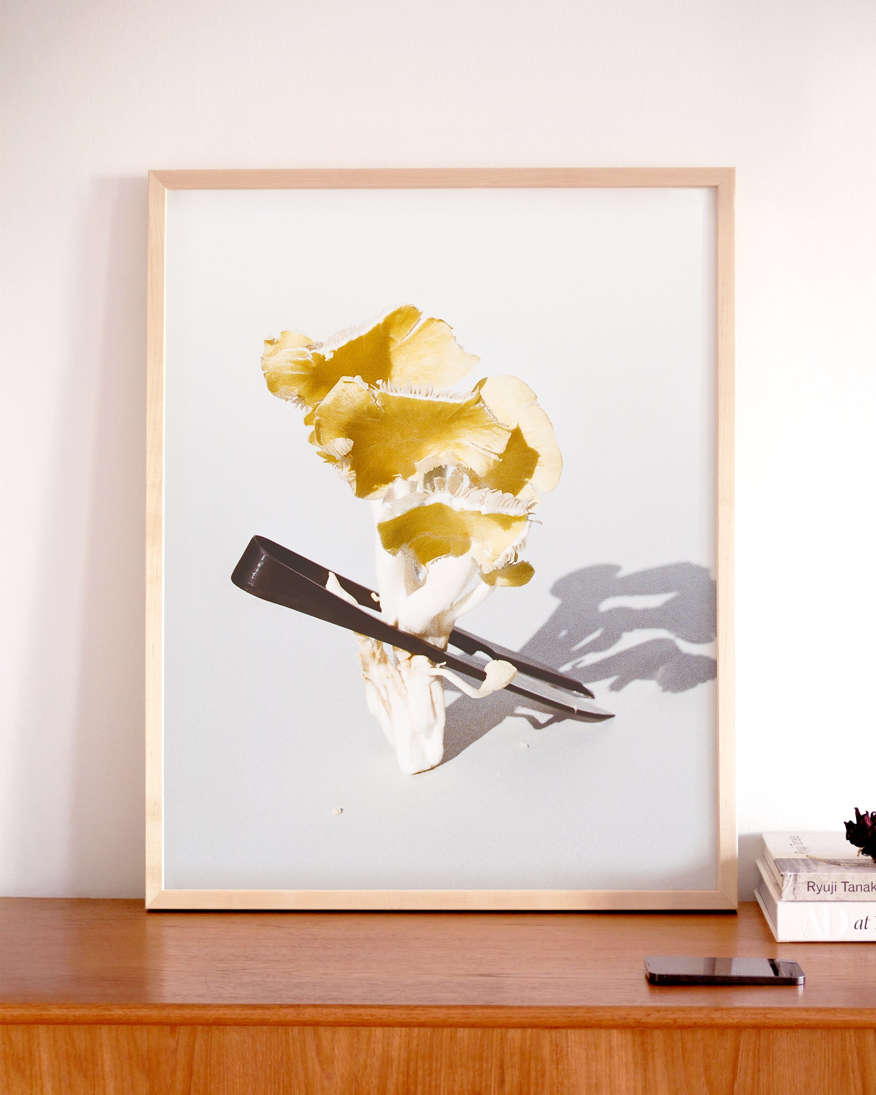 Oyster Mushroom Print by Damien Ropero