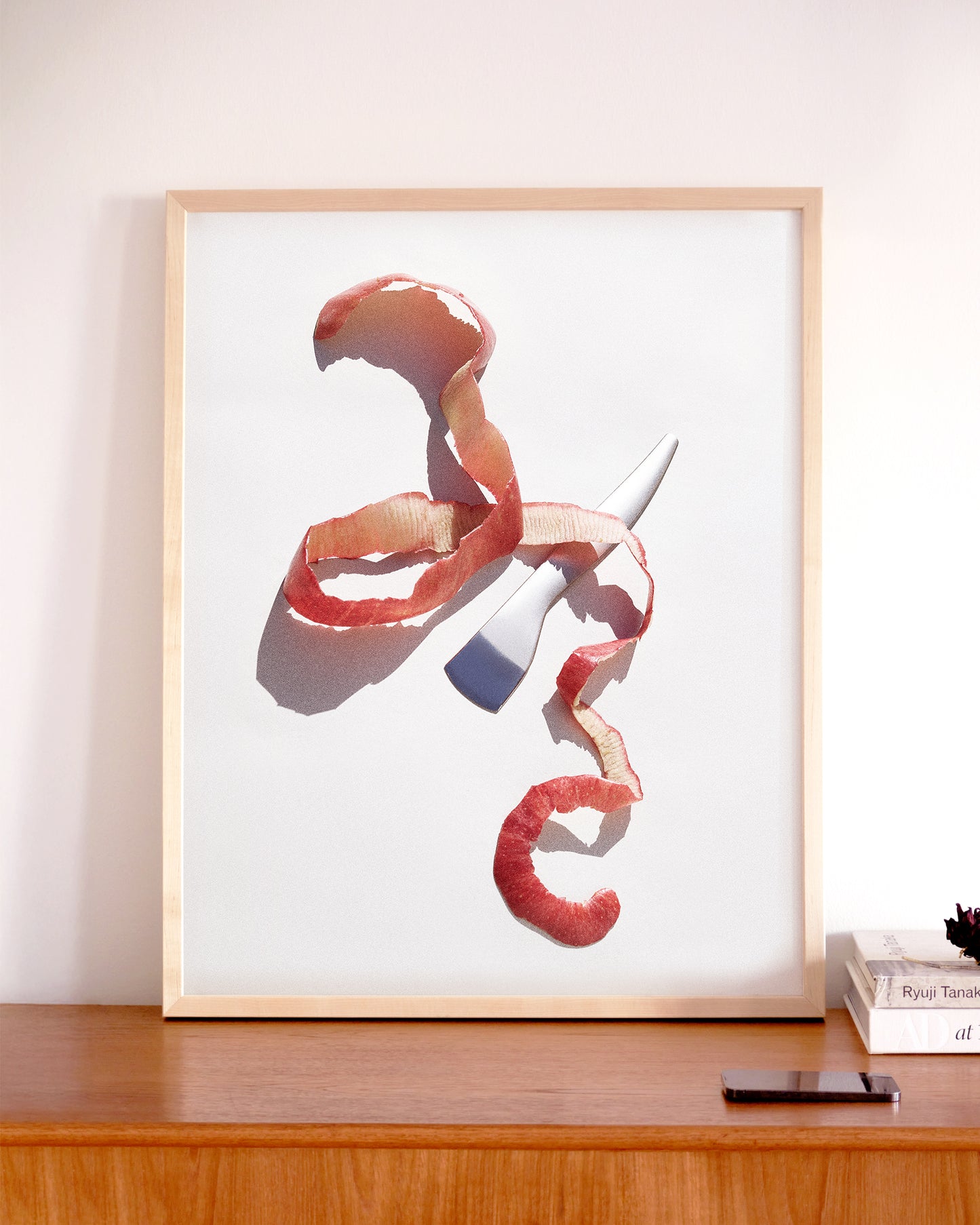 Apple Peel Print by Damien Ropero