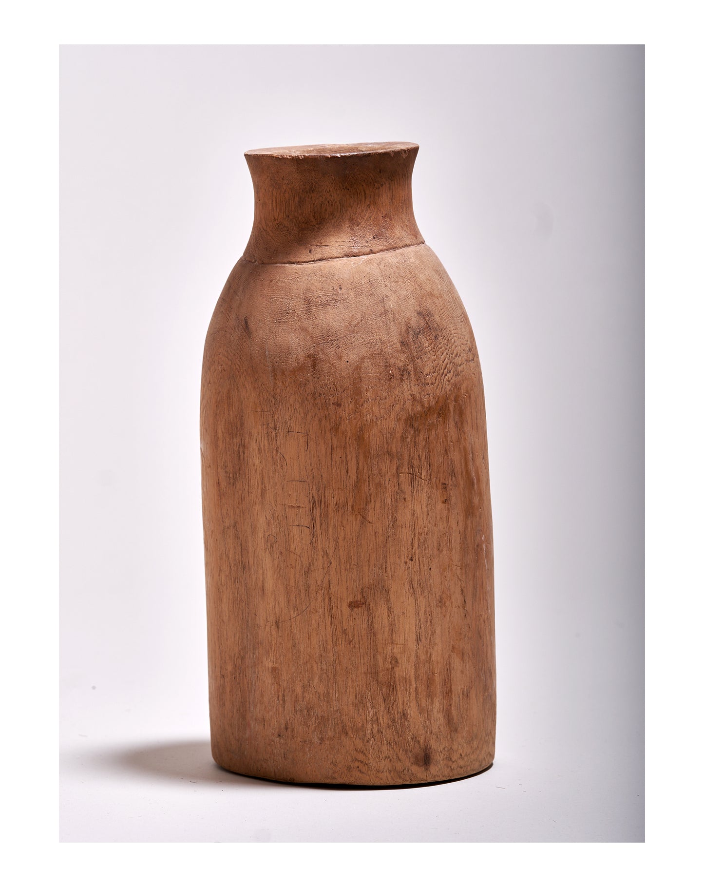 Wooden Vintage African Milk Jar