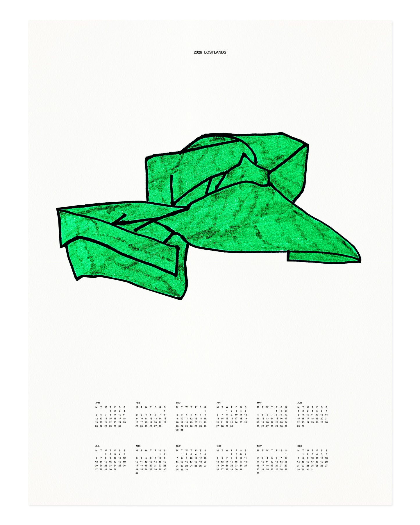 Dream Home. The 2026 Poster Calendar