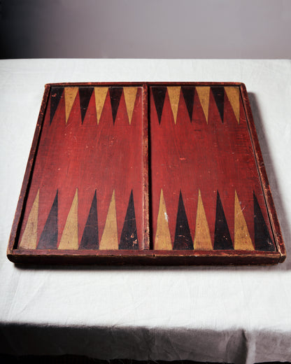 Vintage Backgammon and Chess board